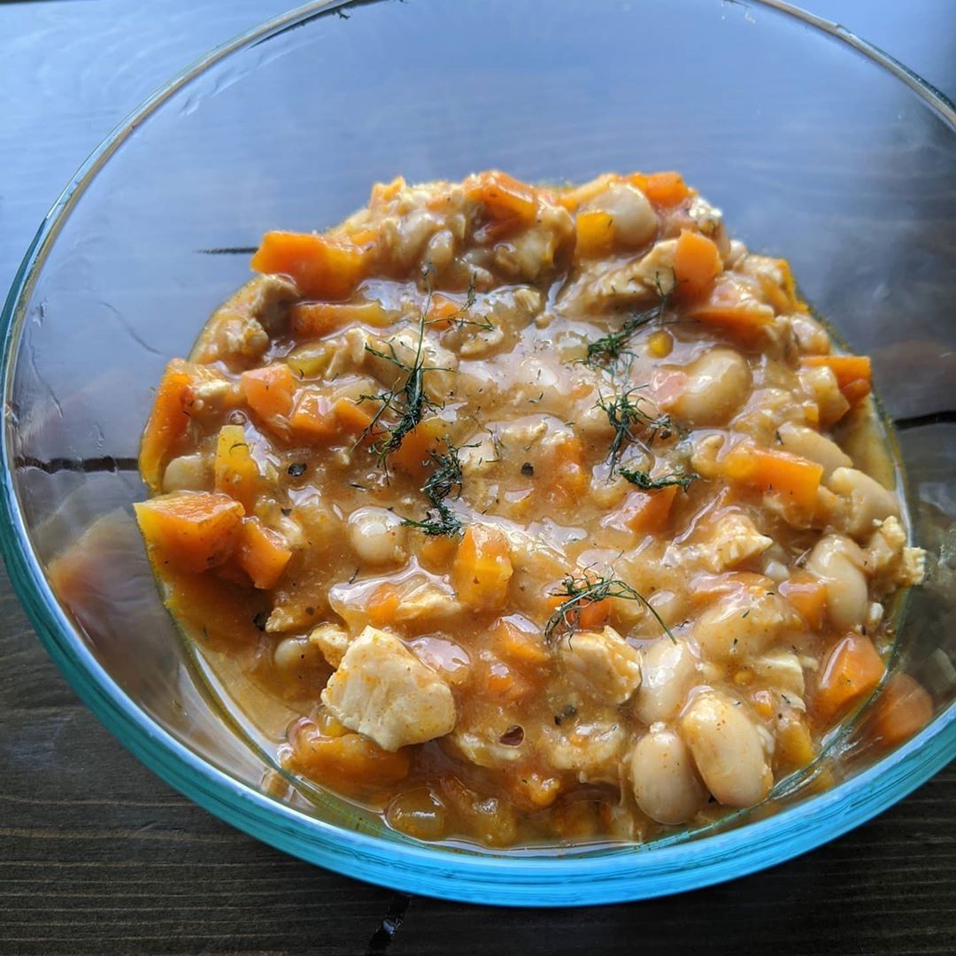 What are you creating with local ingredients? Tara McGuire made Buffalo Chicken White Bean Chili 