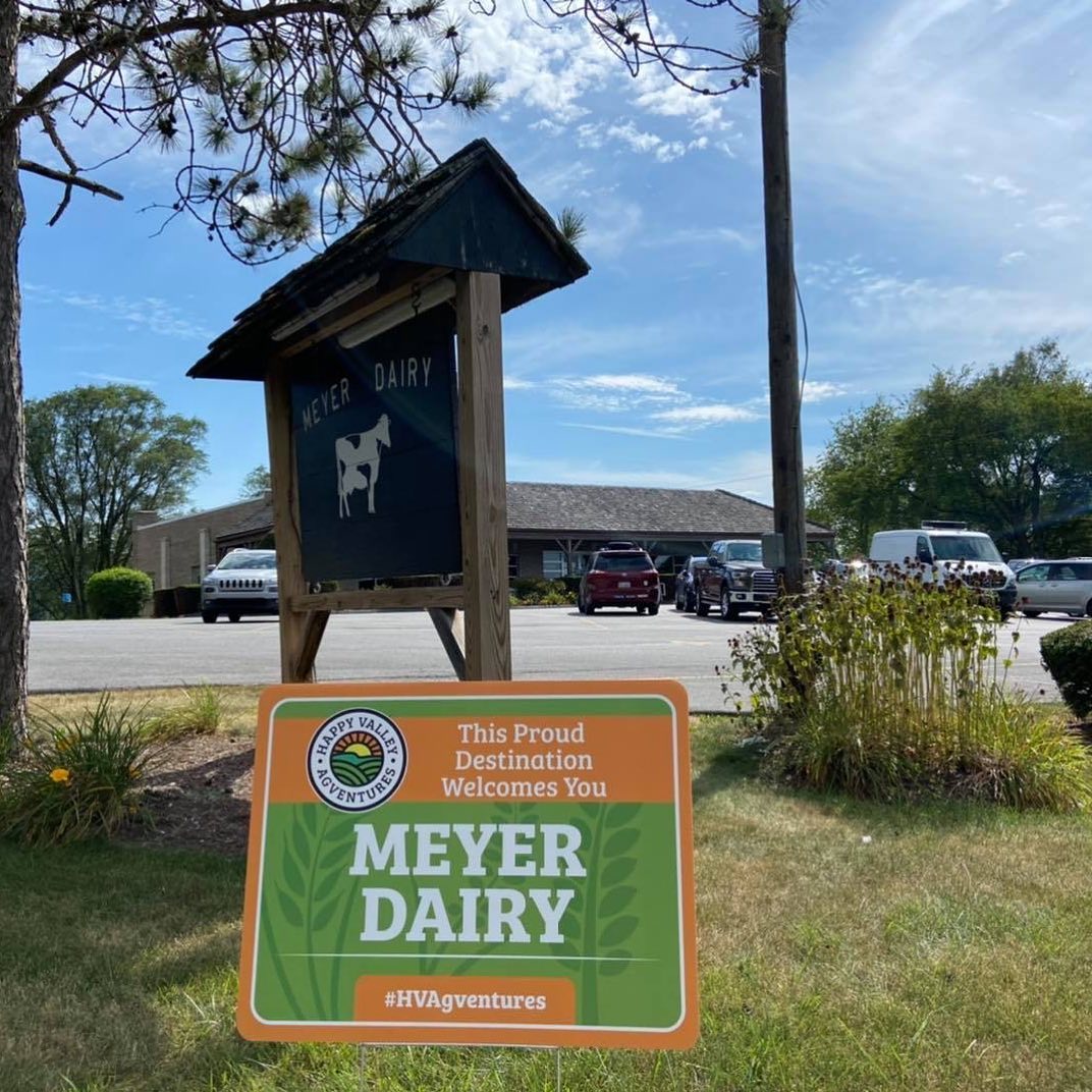 Founded in 1887, the Meyer family has been serving the State College community for over 100 years. Each variety of @meyer_dairy_farms products are made in small batches with care. All of the milk and eggs are produced on the farms located behind the dairy