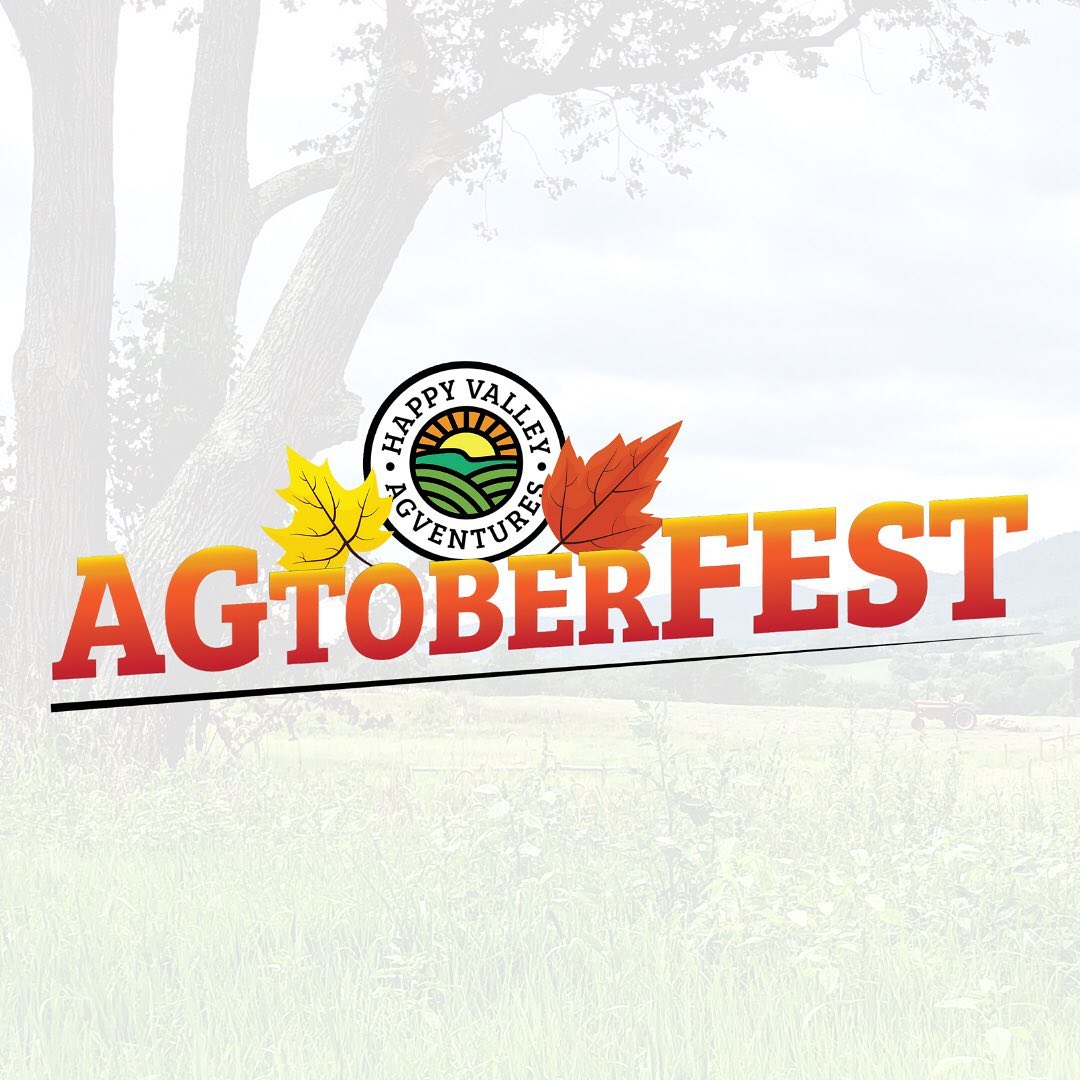 Stop by the Happy Valley Agventures’ display at select locations throughout October to learn more about all the great agricultural things to see and do in Centre County.
As part of AgtoberFEST, Happy Valley Agventures will host an information table and s