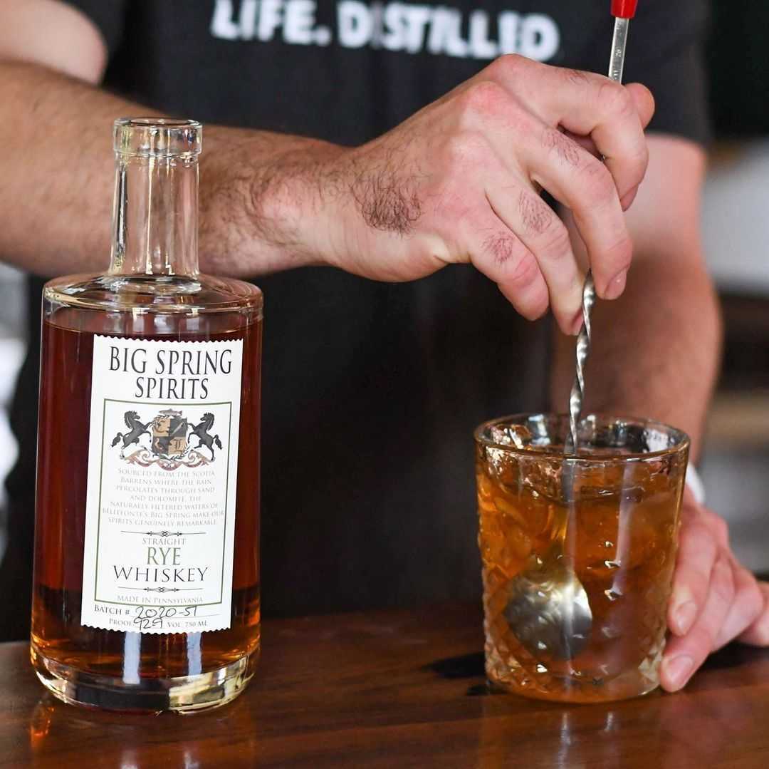 Lift your spirits at @bigspringspirits, a Bellefonte-based distillery. What makes them so good? They use water from the Big Spring to make their spirits, and it was voted the best tasting water in PA! 