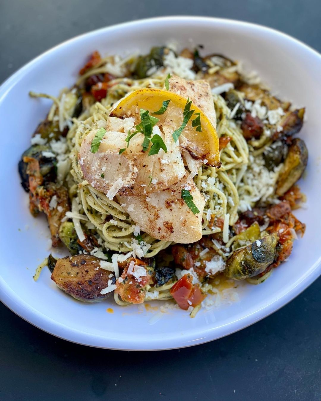 Grab a table at a cozy farm-to-table restaurant and enjoy a hearty meal prepared from locally sourced meats, free range chicken, locally grown vegetables, fruits and other ingredients harvested right here in the fields of Centre County.
This dish from B