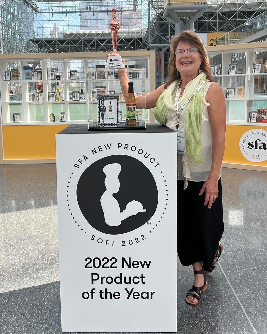 Congratulations to @taitfarmfoods!
Their Lime Mint Shrub won the SOFI Award for best new product in cocktail mixes, and now it’s been elevated to best OVERALL new product winner at the International Fancy Food Show! 