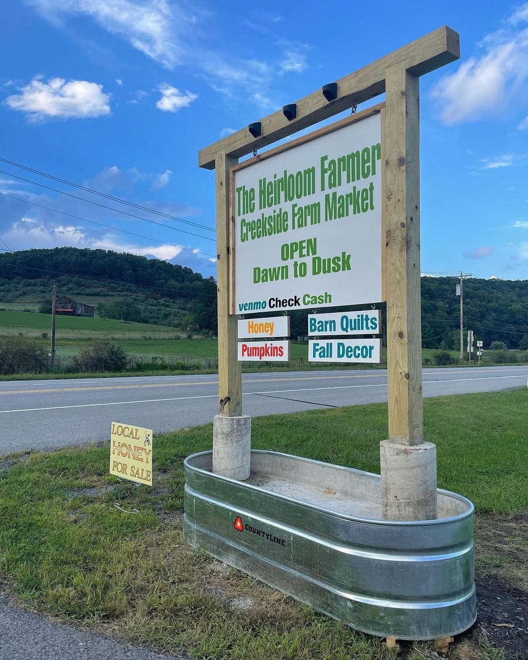 Heirloom vegetables, flowers, herbs and local honey, along with hand-crafted items, are among the finds at this family farm stand located off of Eagle Valley Road in Port Matilda. 